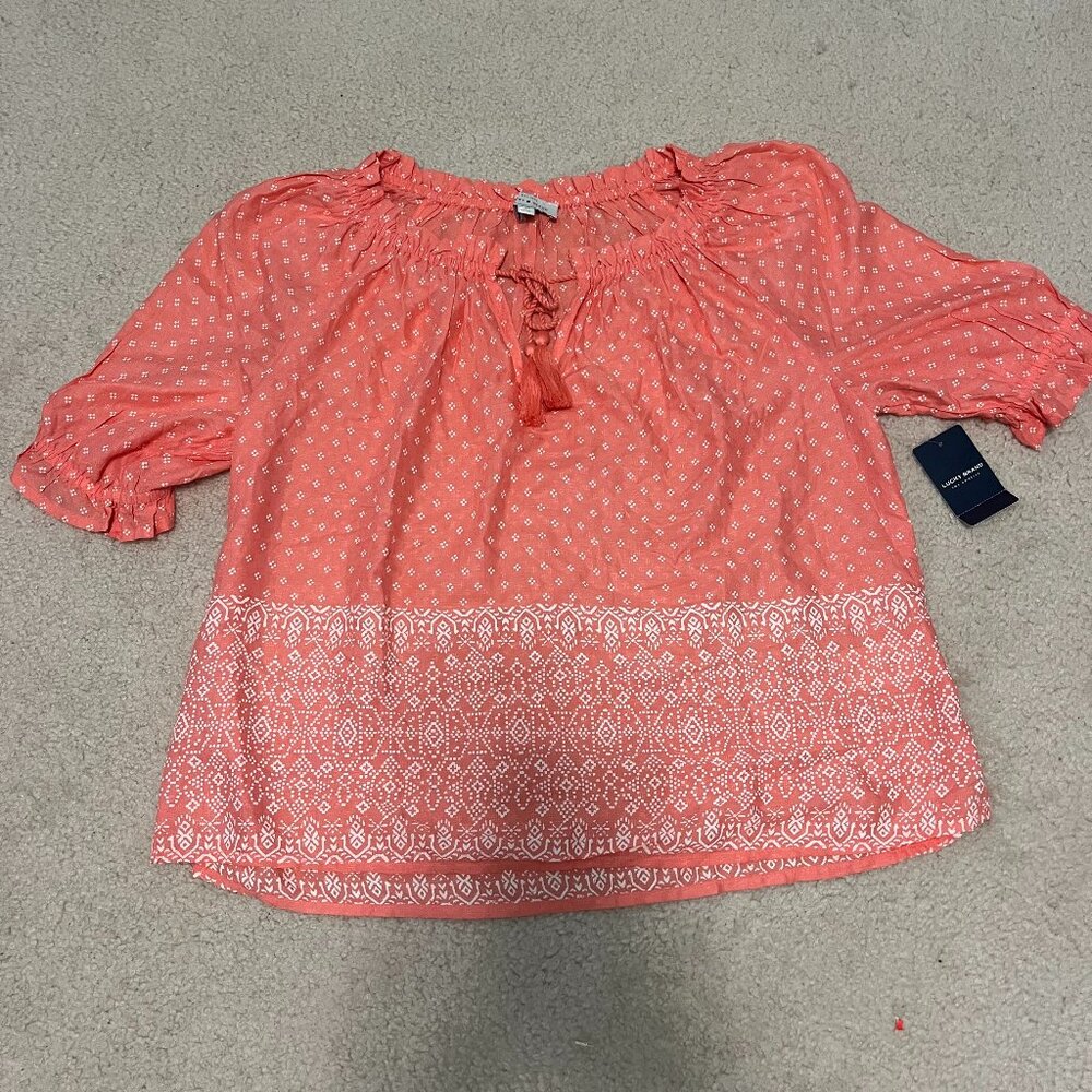 NEW Lucky Brand Pink Blouse (Size S)